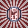 Veterans Day Sale american Emblem with Text