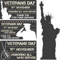 Veterans day sign Royalty Free Stock Photo