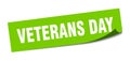 veterans day sticker. veterans day square sign. veterans day