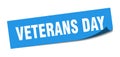 veterans day sticker. veterans day square sign. veterans day