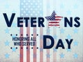 Veterans day USA poster