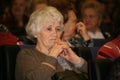 Veterans, disabled and elderly people, pensioners, spectators of the charity concert.