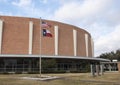 Veterans Memorial Garden with Dallas Memorial Auditorium in the background. Royalty Free Stock Photo