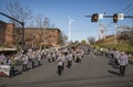 Veterans and people participate in the Veteran Parade on November 12, 2018 in Biddeford-Saco Maine