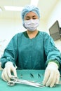 Veterinarian doctor in operation room Royalty Free Stock Photo