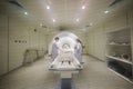 Veterinarian doctor working in MRI room Royalty Free Stock Photo