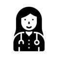 Veterinarian icon designed in glyph style, ready for premium use Royalty Free Stock Photo