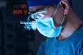 A veterinarian surgeons in operating room