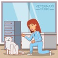 Veterinary in attention office