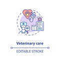 Veterinary care concept icon Royalty Free Stock Photo