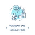 Veterinary care concept icon Royalty Free Stock Photo