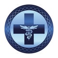 Veterinary care symbol - logo caduceus Royalty Free Stock Photo