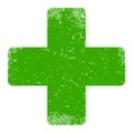 Veterinary Cross Scratched Icon Vector