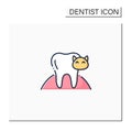 Veterinary dentistry color icon Royalty Free Stock Photo