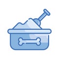 Sandbox Vector Blue series Icon Design illustration. Veterinary Symbol on White background EPS 10 File