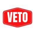 Veto symbol icon illustration