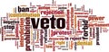 Veto word cloud