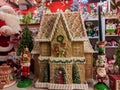 VETRALLA, ITALY - OCTOBER 23, 2022: Details of house of Marzapane in the christmas shop at xmas time in Vetralla