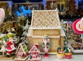 VETRALLA, ITALY -SEPTEMBER 19, 2023: Close up of beautiful houses at the interior of christmas shop