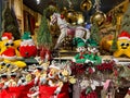 VETRALLA, ITALY - SEPTEMBER 19, 2023: Souvenirs at the interior of christmas shop