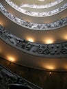 Vetrical view of Vatican spiral stears Royalty Free Stock Photo