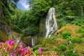 Veu da Noiva waterfall, Sao Miguel island, Azores Royalty Free Stock Photo