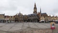Veurne, West Flanders Region - Belgium - Extra large panoramic view over the old market square