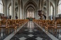 Veurne, West Flanders Region - Belgium - Interior design of the gothic church