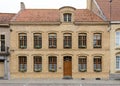 Veurne, West Flanders Region - Belgium - Rectanguar facade of a neo classical building