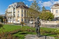 VEVEY, SWITZERLAND - 29 OCTOBER 2015 : Charlie Chaplin monument in town of Vevey, Switzerland