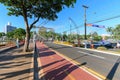 Vew of Avenida Higienopolis during christmas season, Londrina