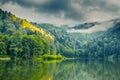 Karagol,Black lake,in Savsat,Artvin,Turkey Royalty Free Stock Photo