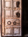 Vew on main entrance in at the Church of the Holy Sepulchre in O Royalty Free Stock Photo