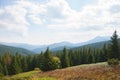 View from the top of the mountain Hoverla Royalty Free Stock Photo