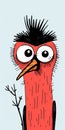 Vexed Woodpecker: A Cartoon Character Design By Allie Brosh