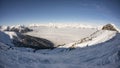 Veysonnaz in Alps mountains resort Les 4 Vallees Switzerland Royalty Free Stock Photo