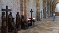 Nun in Church Abbey Vezelay