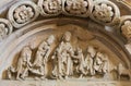 Tympan of Church Vezelay in France Royalty Free Stock Photo