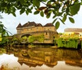 Vezere river and Chateau de Losse Dordogne France