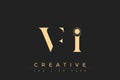 VFI abstract letter logo design Royalty Free Stock Photo