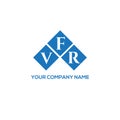 VFR letter logo design on WHITE background. VFR creative initials letter logo concept. VFR letter design Royalty Free Stock Photo