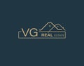 VG Real Estate & Consultants Logo Design Vectors images. Luxury Real Estate Logo Design