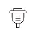 Vga Cable Icon Royalty Free Stock Photo