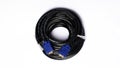 VGA Display cable on white background Royalty Free Stock Photo