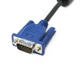 VGA male cable connector Royalty Free Stock Photo