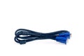 VGA port cable for computer equipment. Royalty Free Stock Photo