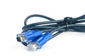 VGA port cable for computer equipment. Royalty Free Stock Photo