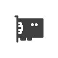 VGA, video card vector icon