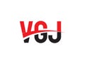 VGJ Letter Initial Logo Design Vector Illustration