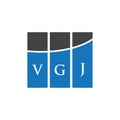 VGJ letter logo design on WHITE background. VGJ creative initials letter logo concept. VGJ letter design